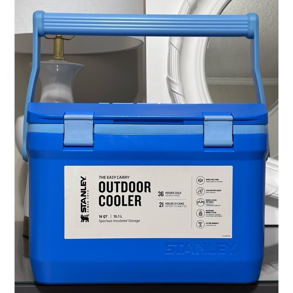 STANLEY Adventure 16 Qt‎ Easy-Carry Cooler, AZURE BLUE